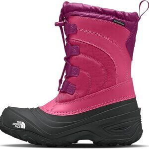 The North Face Girls Youth 6 Pink Alpenglow Waterproof Insulated Snow Boots